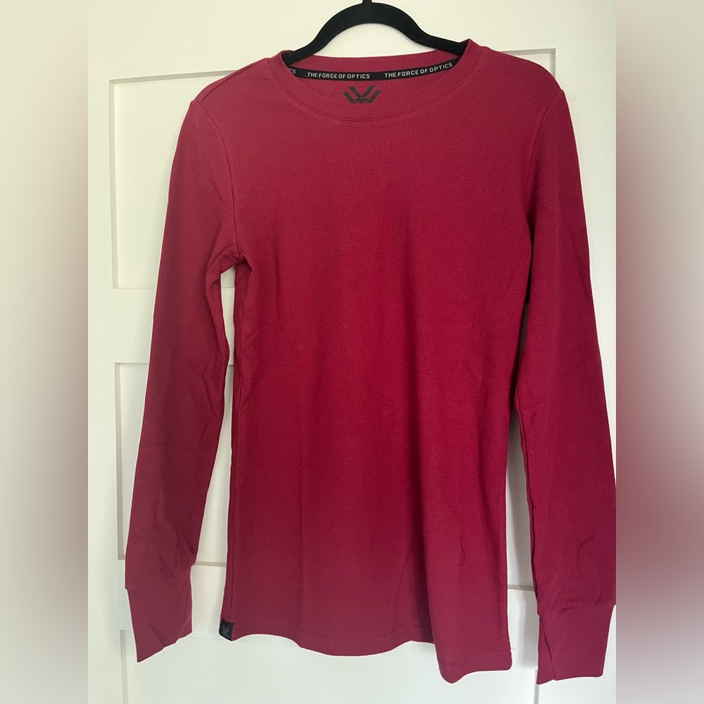 Vortex Men’s Red Waffle long Sleeved Shirt